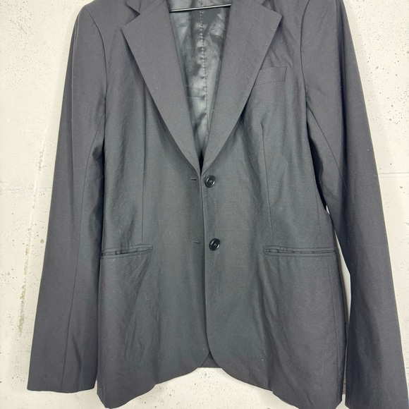 Theory Two Button Blazer Jacket Notch Lapel Front Pockets 12 - Picture 2 of 9